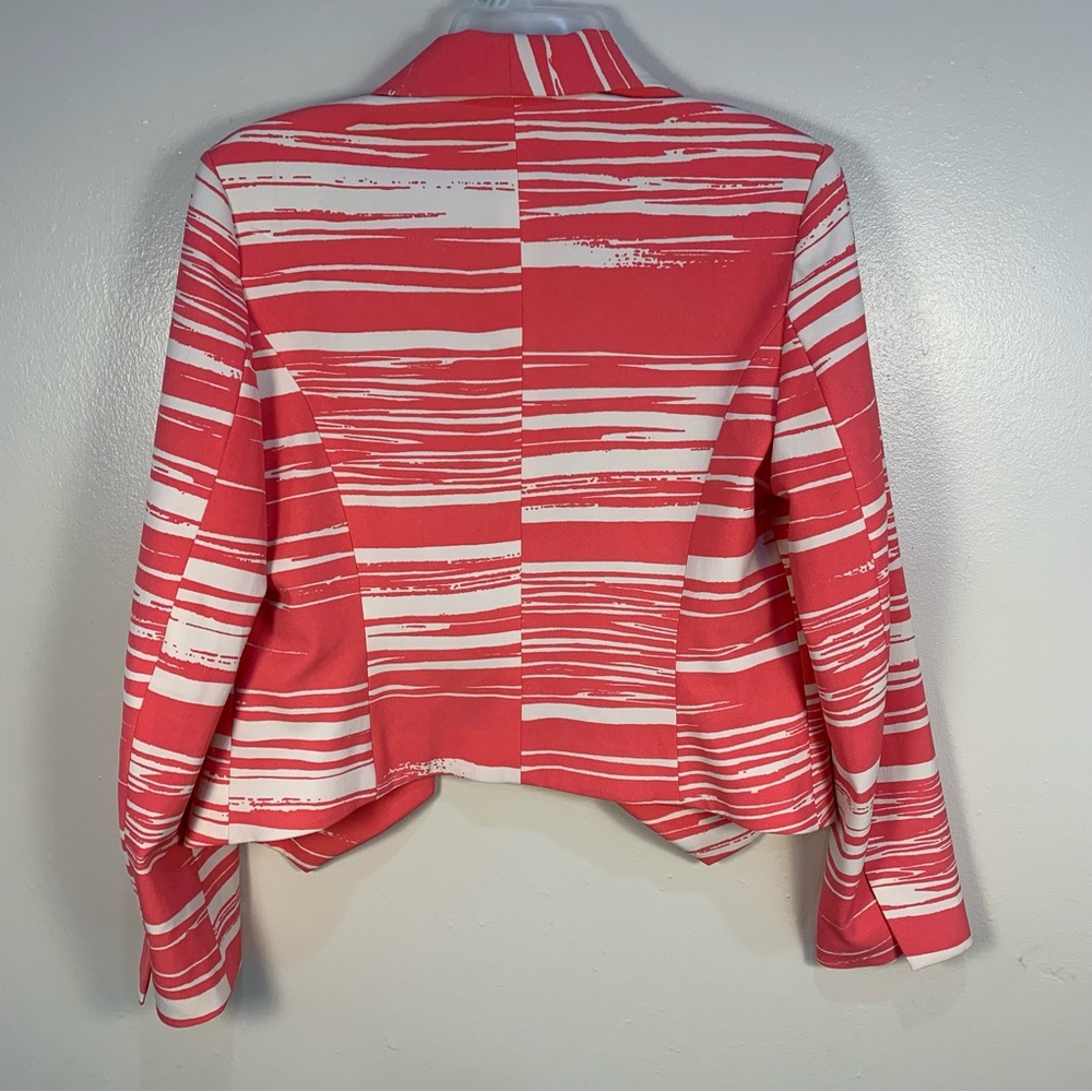 New York & Company Open Front Stripe Blazer Jacket - Picture 9 of 13